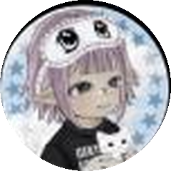 Profile picture of X @0xbsn_x: the same lilac-haired character with a white cat